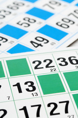 Bingo cards and number thirteen