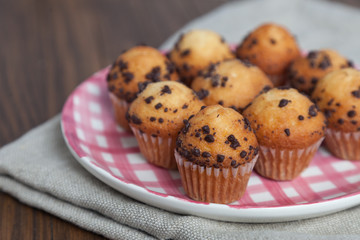 magdalenas con chocolate