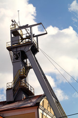 Coal mine headgear tower