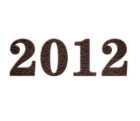 new year in leather background