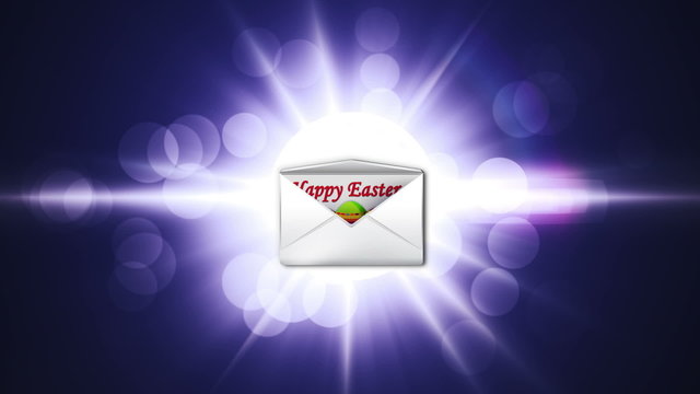 Happy Easter and Eggs in Letter - HD1080