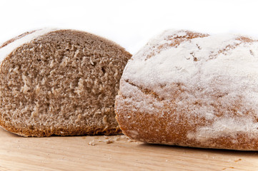 Sliced brown bread