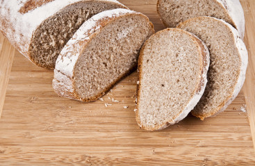 Slices of brown bread