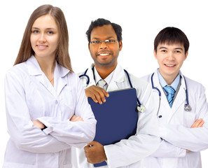 Fototapeta premium The doctor and interns