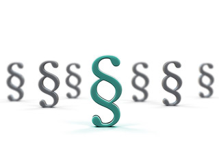 paragraph symbol on white