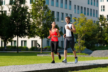 Sport und Jogging Fitness in der Stadt