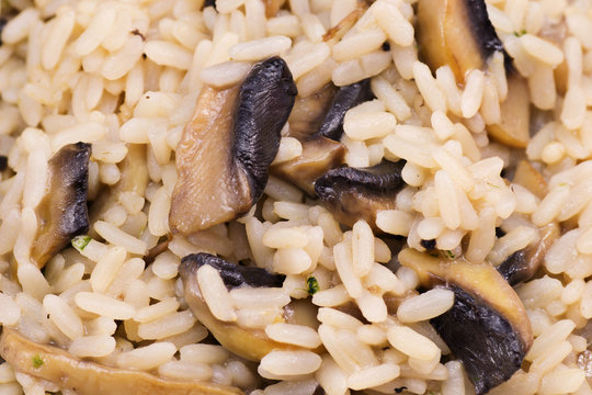 Risotto, champignon, mushrooms