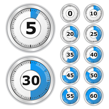 Vector Blue Timers