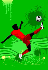 Naklejka premium soccer combination