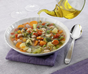 Minestrone di verdure - vegetable soup
