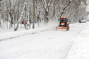 tractor snow removal