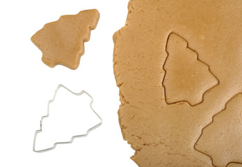 dough and cookie cutter
