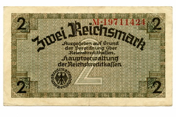 Vintage money - German 2 Occupation Reichsmarks