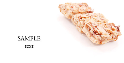 Pecan Almond Honey Bar with Space for Text