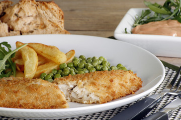 fish chips and peas