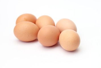 six fresh eggs