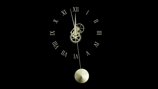 Pendulun clock (with luma matte)