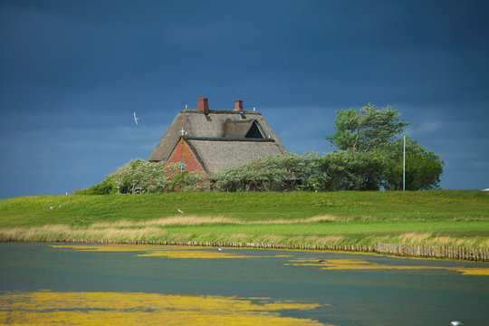 Kirchwarft, Hallig Hooge, Nordsee