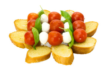Bruschetta sticks on French bread
