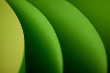 abstract detail of waved colored paper structure