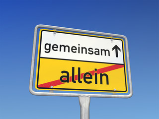 gemeinsam statt allein