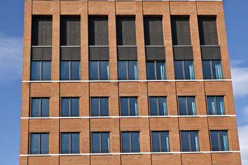 facade of modern bulding with windows
