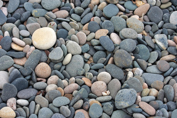 pebbles on beach