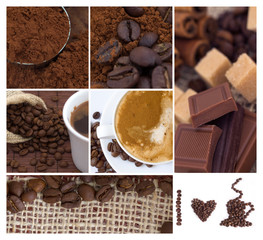 coffee collage