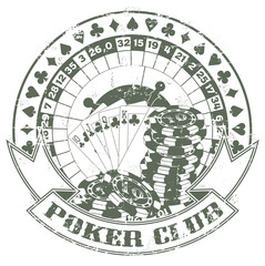 Poker club a stamp