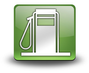 Green 3D Effect Icon "Fuel Dispenser"