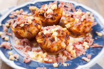 Ham and cheese muffins