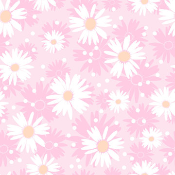 seamless cute flower background