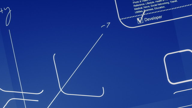 Mobile App Development Blueprint Concept