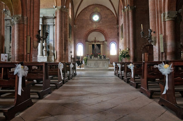 Cistercian Abbey of Fontevivo. Emilia-Romagna. Italy.