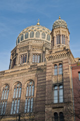 Fototapeta na wymiar The Neue Synagoge at Berlin, Germany