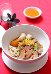 asia food Beef Stew Noodle Soup