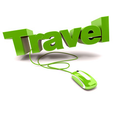 Fototapeta premium Online travel