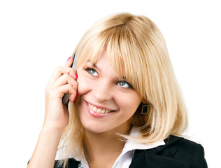 beautiful girl with mobile phone