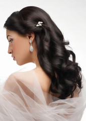 Woman with beautiful hairstyle