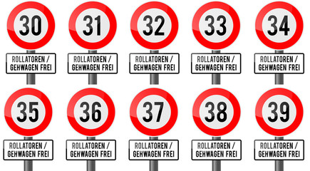 Geburtstag - Rollatoren und Gehwagen frei 30er
