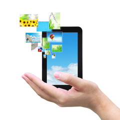 touch pad PC and streaming images