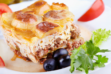 Greek cuisine. Moussaka