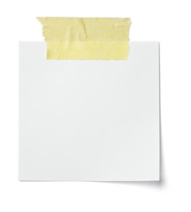 white note paper message label business