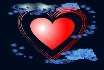 serce  na niebie © klatki