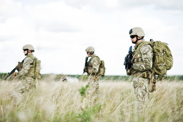 Soldier in patrol