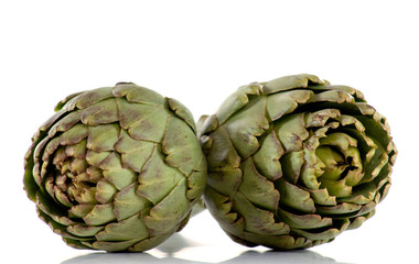 Obraz premium Artichaud sur fond blanc