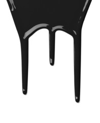 red paint leaking art