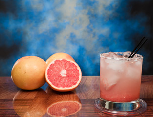 Salty Dog Cocktail on the rocks
