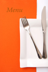 Restaurant menu, place for text