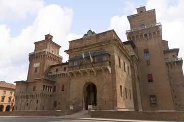 Fototapeta premium Castello Estense in Ferrara Italy